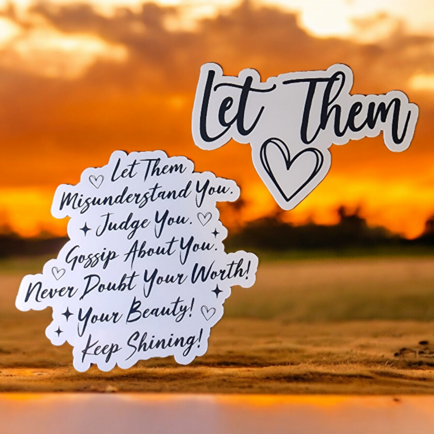 Let Them sticker set